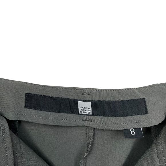 Marithe Francois Girbaud Women Trousers Pants Classic Straight Olive Gray Size 8 - Picture 4 of 12